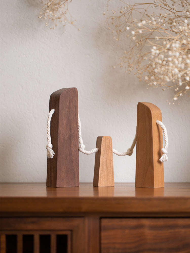 Wooden Sculpture Representing a Family or Couple